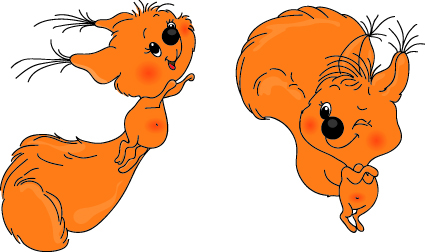 Vector Funny cartoon animal Illustration 04
