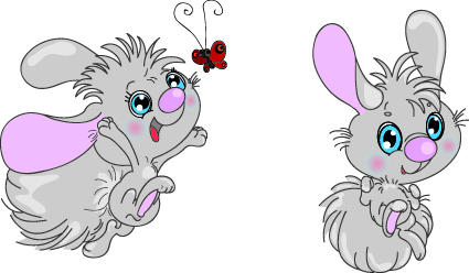Vector Funny cartoon animal Illustration 05
