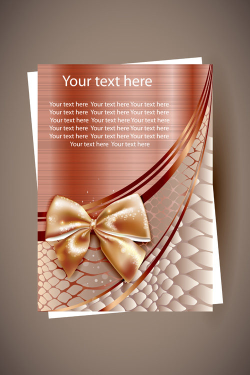 Shiny Holiday cards vector 02