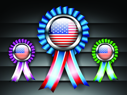 Independence Day July 4 design elements vector 02