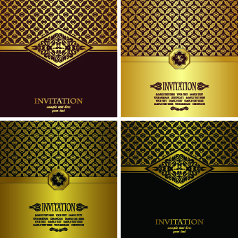 luxury invitation cards invitation golden cards background 