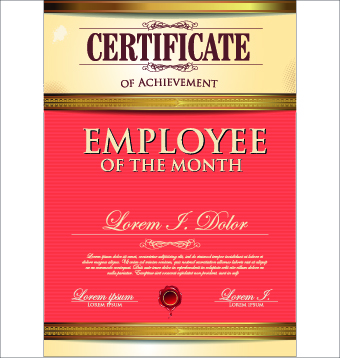 Modern certificate template elements vector 02