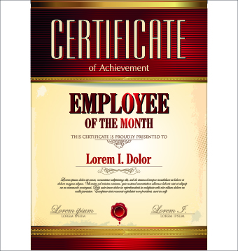 Modern certificate template elements vector 03