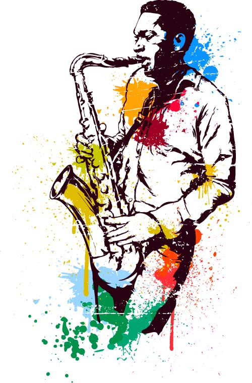 saxophone performer old 