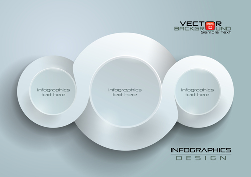 Paper Infographics white vector design 01