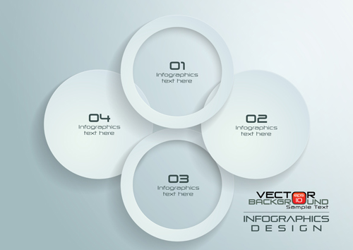 Paper Infographics white vector design 03
