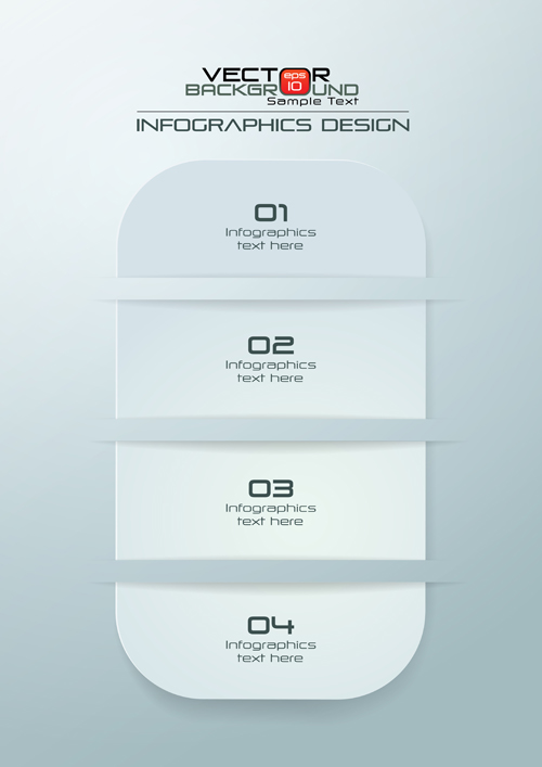 Paper Infographics white vector design 05