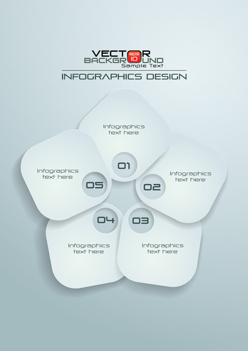 Paper Infographics white vector design 15