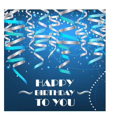 paper tapes happy birthday confetti birthday background 