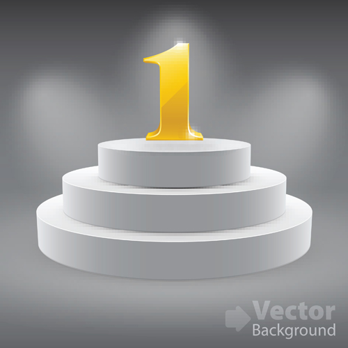 Elements of Podium background design vector 05