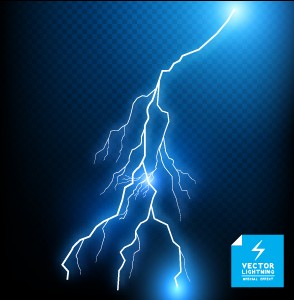 Realistic lightning effect vector background art 01