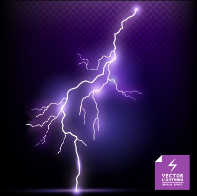 vector background realistic lightning background 