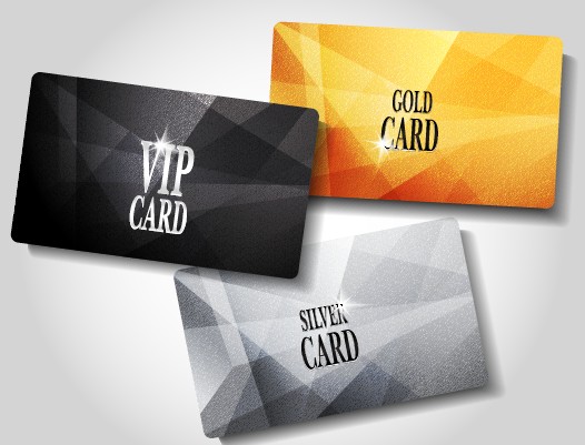 Glowing Vip card creative design vector set 05