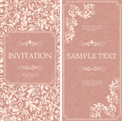 pink invitation cards invitation 