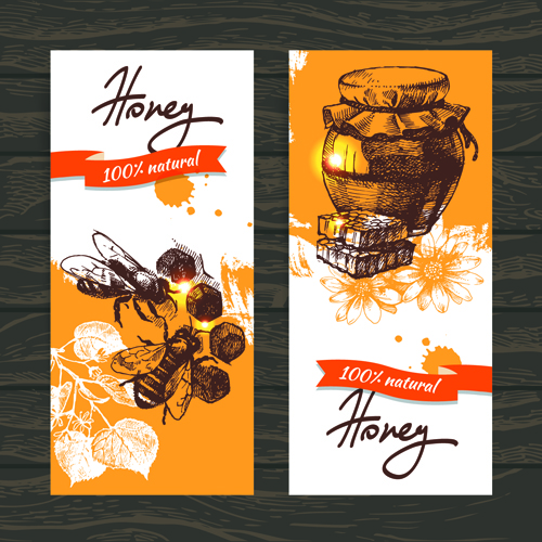 vintage honey banner 