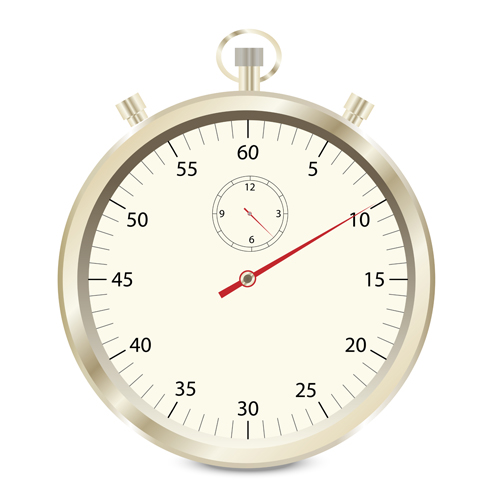Stopwatch vintage styles vector set 05