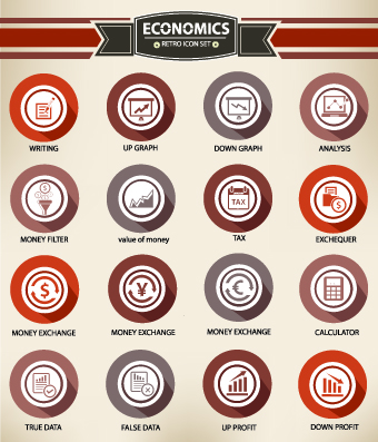 Web icons round vector set 03