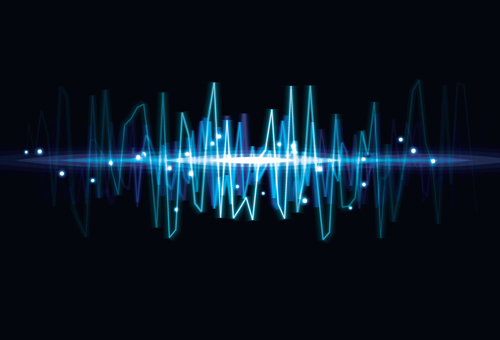 Various light Audio wave audio 