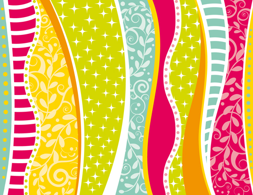 Stylish Colorful backgrounds vector set 01