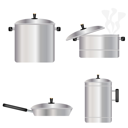 Different Kitchen utensils vector 04