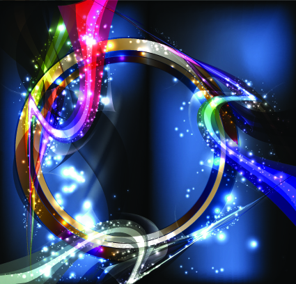 Abstract swirl background vector 04