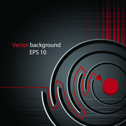 Abstract swirl background vector 05