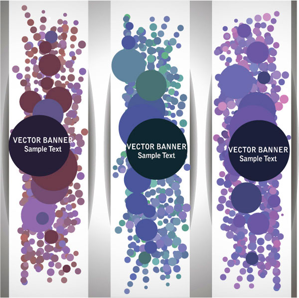 Abstract Halation vector banner 04