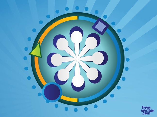 free vector Decorative Circle Pattern