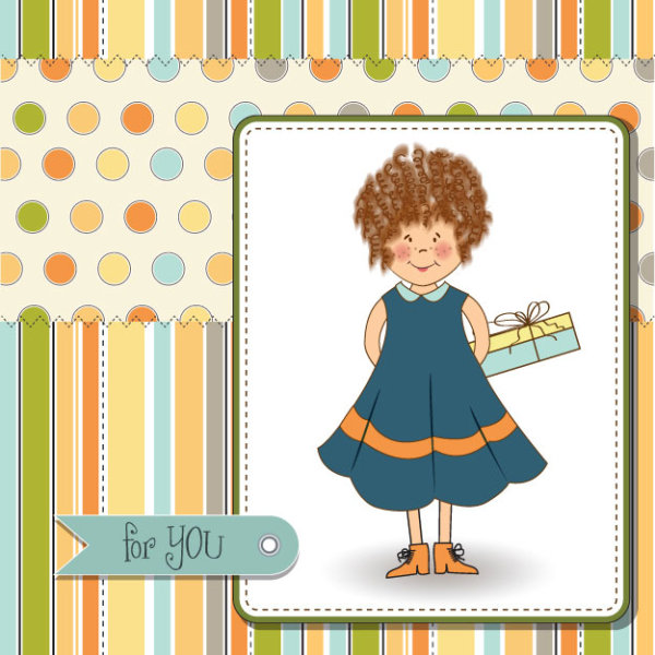 cute cartoon Illustration vector 03