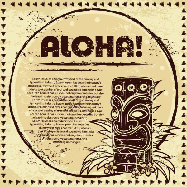 Set of Retro Post card design vector graphic 01
