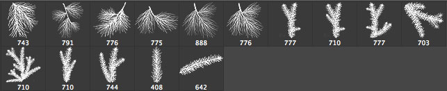 Christmas Grasses Brushes Christmas Grasses Brushes