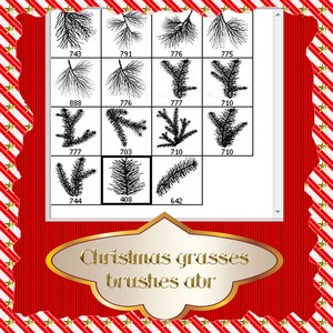 Christmas Grasses Brushes Christmas Grasses Brushes