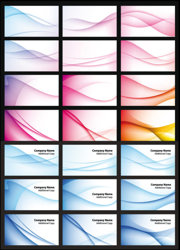 Dreams dynamic curve backgrounds art vector