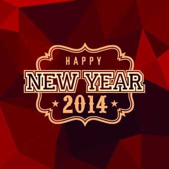 2014 Christmas labels background vector set 01