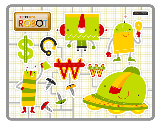 Cute Cartoon Robot