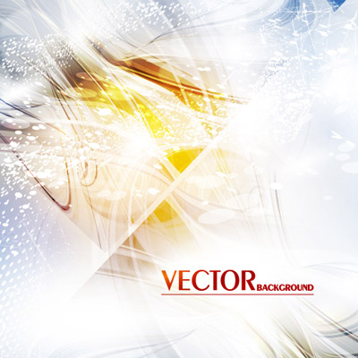 Golden light lines background vector 01