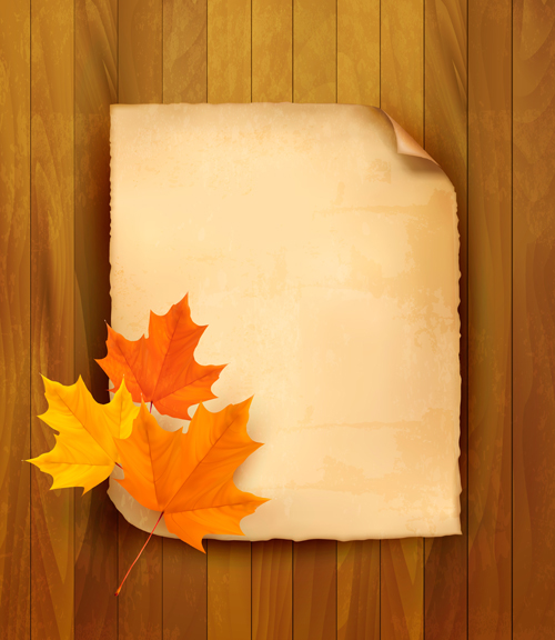 Vector Autumn Leaves Backgrounds art 01