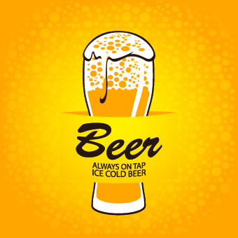 Creative Beer poster design vector 03