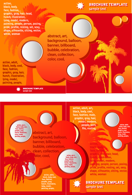 Cover of Business brochure and flyer vector 01