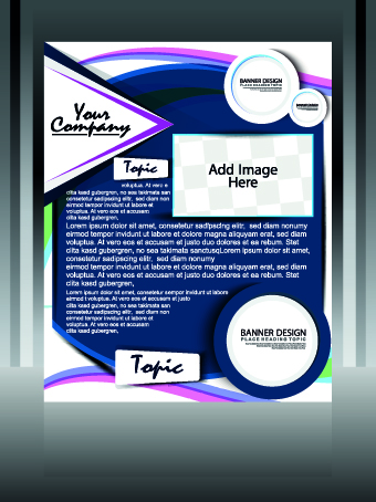 Business style cover design elements vector 02