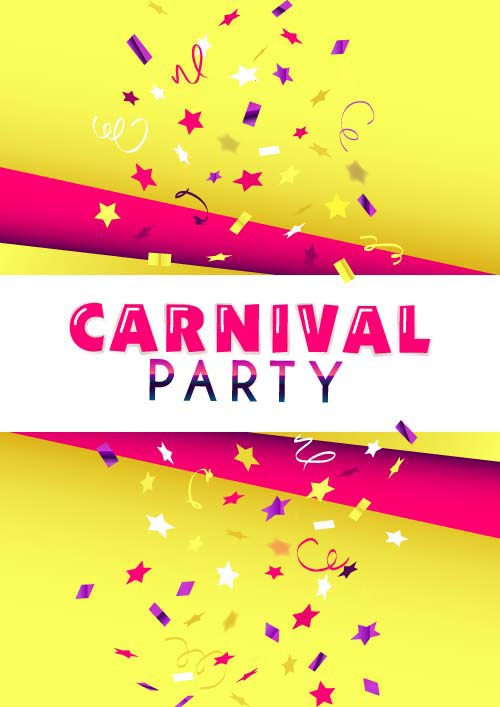 poster party confetti carnival 