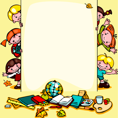 chool children cute design vector 03 Cartoon school children cute design vector 03