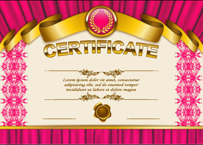 vector background certificate template certificate Backgrounds 