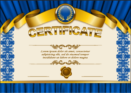 Vector certificate template exquisite vector 07