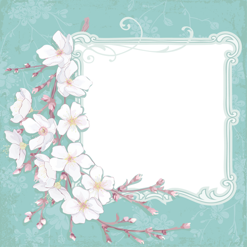 Cherry with vintage background vector