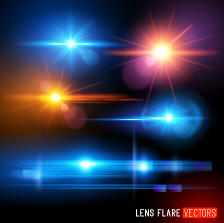 shiny light effects effects background vector background 