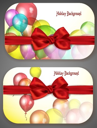 holiday colorful cards card balloons balloon 
