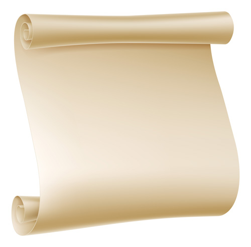 Creative scroll paper background vector set 04
