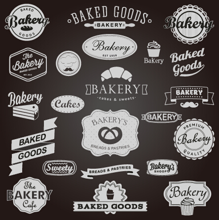 labels label dark bakery 