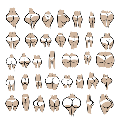 female different Buttocks 